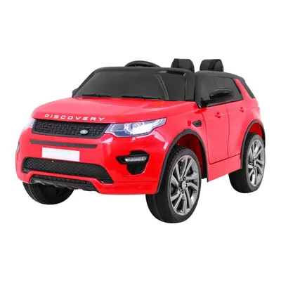 Land Rover Discovery dla dzieci Czerwony + Pilot + 5-pkt pasy + Regulacja siedzenia + EVA + MP3 