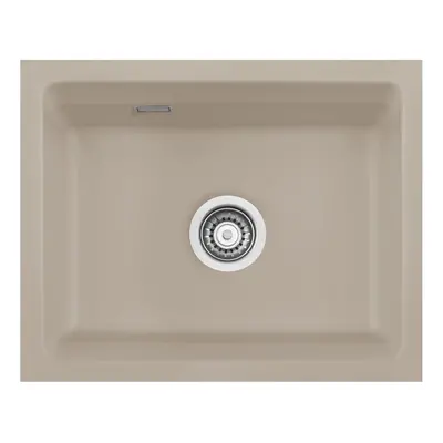Systemceram Kara 50 U Fango, zlewozmywak ceramiczny, korek manualny