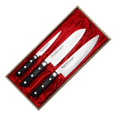 Satake Cutlery Mfg Daichi Zestaw 3 noży w drewnianym pudełku