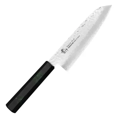 Sakai Takayuki Nanairo VG-10 Green Nóż Santoku 17 cm