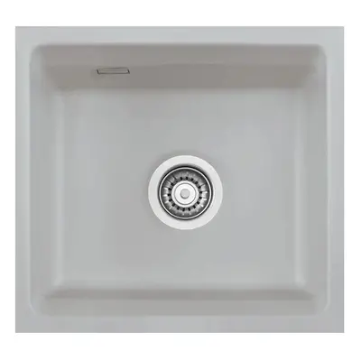 Systemceram Kara 42 U Titan, zlewozmywak ceramiczny, korek manualny