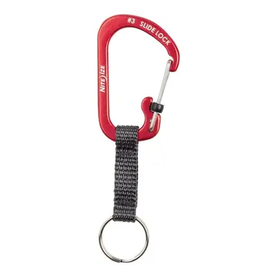 Niteize SLIDELOCK KEYRING #3 ALUMINUM Red CSLAW3-10-R6