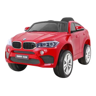 BMW X6M Elektryczne Autko dla dzieci Lakier Czerwony + Pilot + EVA + Wolny Start + Audio + LED