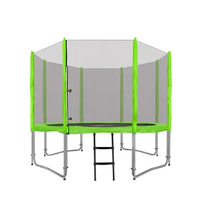 Trampolina ogrodowa SkyRamiz 305cm 10FT dla dzieci Zielony + Akcesoria