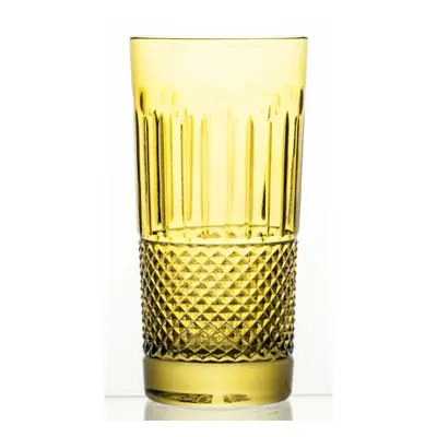 Crystal Julia Szklanki kryształowe wysokie do soku 6 sztuk jasna oliwka