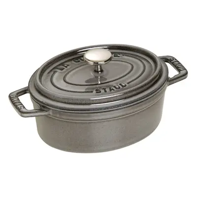 STAUB LA COCOTTE Garnek żeliwny owalny 600 ml, grafitowy