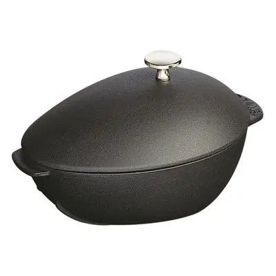 STAUB SPECIAL COCOTTE Garnek żeliwny owalny małż 2 ltr, czarny