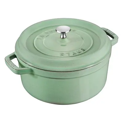 STAUB LA COCOTTE Garnek żeliwny okrągły 6.7 ltr, miętowy