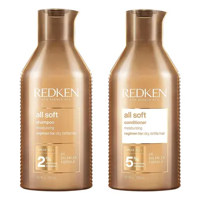 Redken All Soft Duo zestaw do pielęgnacji włosów suchych i łamliwych (2 produkty)