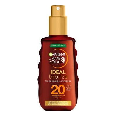 Garnier Ambre Solaire Ideal Bronze Olejek ochronny SPF20 Krem do opalania w sprayu 150ml