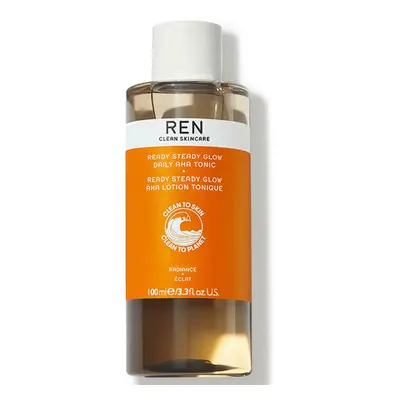 REN Travel Size Clean Skincare Ready Steady Glow Daily AHA Tonic 100ml