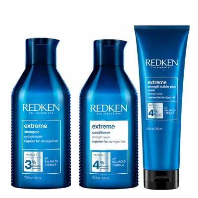 Redken Extreme +2 zestaw produktów do odbudowy włosów (3 produkty)