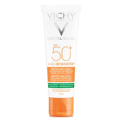 Vichy Capital Soleil Mattifying 3-in-1 SPF50+ preparat matujący 3 w 1 z filtrem 50 ml