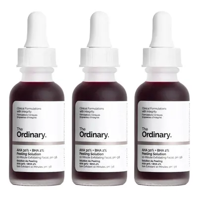 The Ordinary AHA 30% and BHA 2% Peeling Solution 30ml (Three Pack)