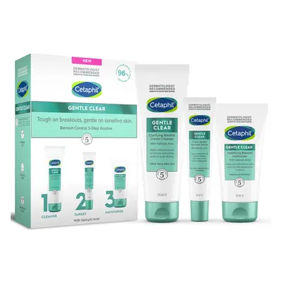 Cetaphil Gentle Clear Blemish Control 3-Step Routine Kit zestaw produktów przeciw niedoskonałośc