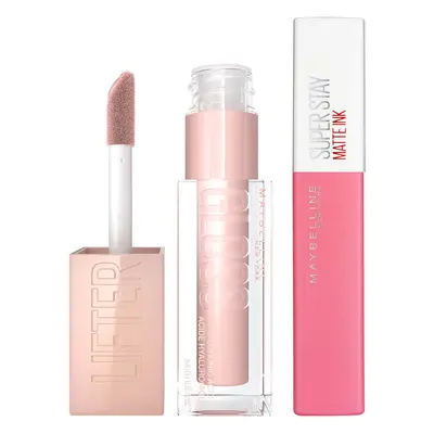 Maybelline Lifter Gloss and Superstay Matte Ink Lipstick Bundle (Various Shades) - 15 Lover