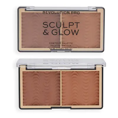 Revolution Pro Sculpt & Glow Medium-Deep paleta do konturowania i rozświetlania twarzy