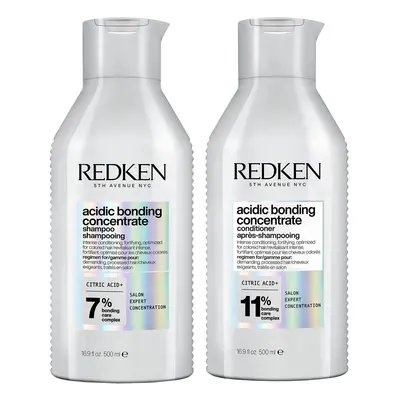 Redken Acidic Bonding Concentrate Shampoo and Conditioner 500ml Bond Repair Supersize Bundle