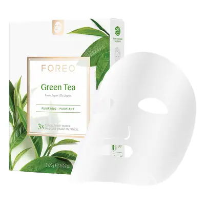 FOREO Green Tea Purifying Sheet Face Mask oczyszczająca maseczka do twarzy w płachcie z zieloną 