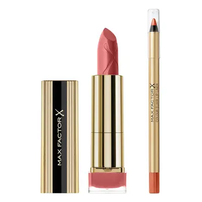 Max Factor Lipstick and Lip Liner Bundle (Various Shades) - Brown N Nude