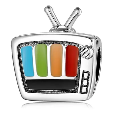 P018 Telewizor TV retro charms koralik srebro 925