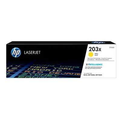 Oryginalny toner HP 203X XL żółty (CF542X)