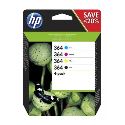 Oryginalny zestaw tuszy HP 364 CMYK 4-pack (N9J73AE)