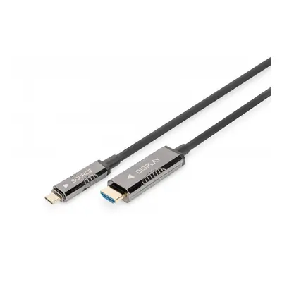 Digitus Kabel adapter hybrydowy AOC USB Typ C na HDMI 4K 60Hz 20m