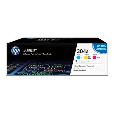 HP oryginalny toner CF372AM, CMY, 8400 (3x2800)s, 304A, HP Color LaserJet CM2320fxi, CM2320n, CM