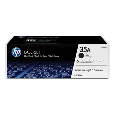 HP oryginalny toner 35A czarny dwupak (CB435AD)