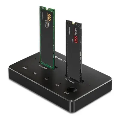 Qoltec Stacja dokująca dysków SSD M.2 | NVMe | SATA | USB-C | DUAL 2 x  2TB