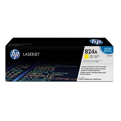 HP oryginalny toner CB382A, yellow, 21000s, HP 824A, HP Color LaserJet CP6015n, dn, xh, CM6030, 