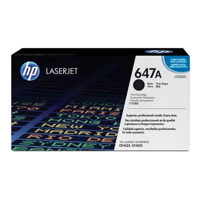 HP oryginalny toner CE260A, black, 8500s, 647A, HP Color LaserJet CP4025, CP4525