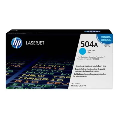 HP oryginalny toner CE251A, HP 504A, cyan, 7000s, HP Color LaserJet CP3525