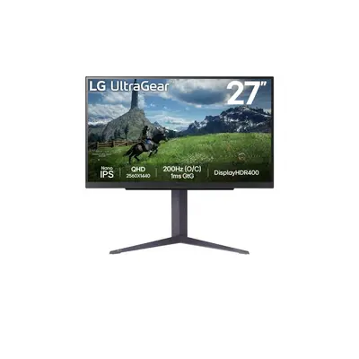 LG Electronics Monitor 27 cali 27GS85Q-B QHD UltraGear 100Hz, 1ms, 400cd, HDMI, DP, USB, Pivot, 