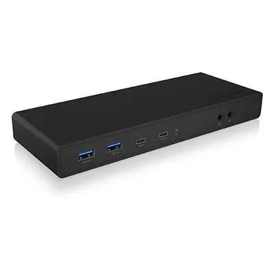 IcyBox Stacja dokująca IB-DK2245AC 13w1, 2xDP,2xHDI,USB, LAN, USB-C, PD do 60W