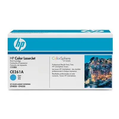 HP oryginalny toner CE261A, cyan, 11000s, 648A, HP Color LaserJet CP4025, CP4525