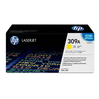 HP oryginalny toner Q2672A, yellow, 4000s, 309A, HP Color LaserJet 3500, N, 3550, N, DN, DTN