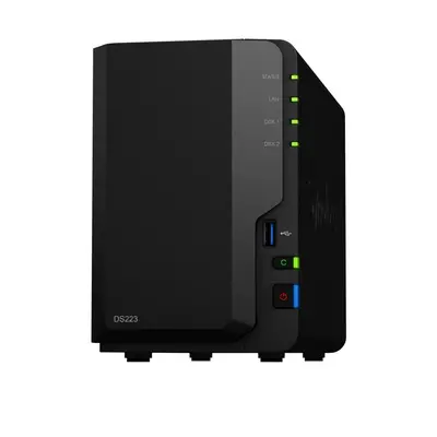 Synology Serwer NAS DS223 2x0HDD 2GB 4x1.7Ghz 1xGbE 3xUSB