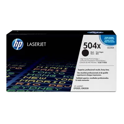 HP oryginalny toner CE250X, black, 10500s, HP Color LaserJet CP3525