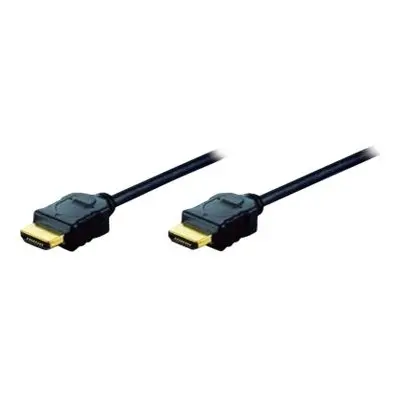 ASM AK-330107-100-S ASSMANN Kabel HDMI 1.4 HighSpeed z Ethernetem Typ HDMI A/HDMI A M/M czarny 1