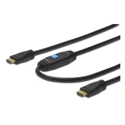 ASSMANN Kabel połączeniowy HDMI 1.4 HighSpeed z Ethernetem ze wzmacniaczem Typ HDMI A/HDMI A M/M