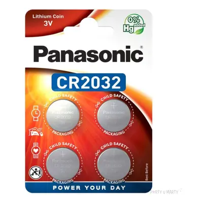 Bateria "CR2032 Panasonic Lithium", 4 szt