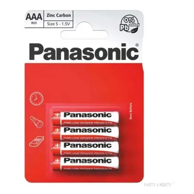 Bateria "AAA Panasonic Red", 4 szt