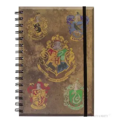 Notes "Harry Potter", mix, spiralny, Cerda, A5, 80 kart.