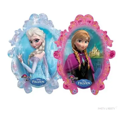 Balon foliowy "Frozen - Elsa i Anna, dwustronny", Amscan, 31", SHP