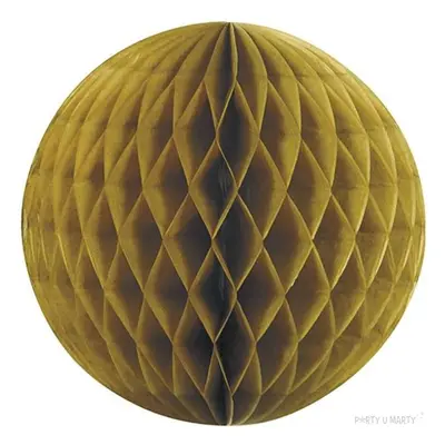 Dekoracja "Honeycomb Kula", złota, 20 cm