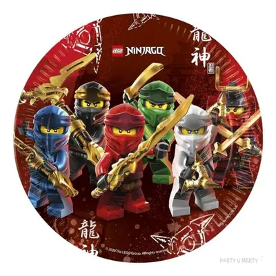 Talerzyki "Lego Ninjago", Procos, 23 cm, 8 szt