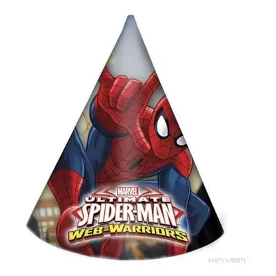 Czapeczki papierowe "Spiderman Ultimate", PROCOS, 6 szt