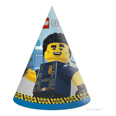 Czapeczki papierowe "Lego City", Procos, 6 szt